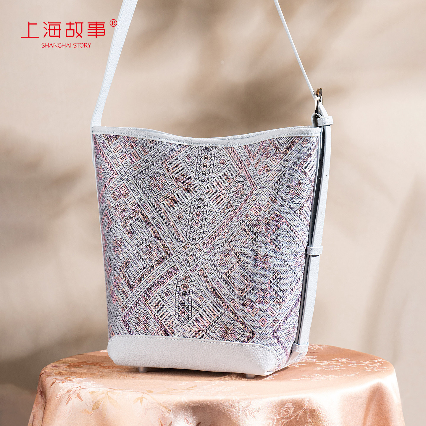 2026新谭湘光壮锦包女新中式国风单肩斜挎手挎包包送妈妈长辈礼物