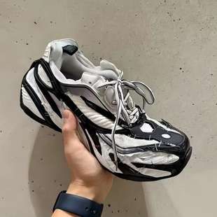 复古休闲情侣系带内增高老爹运动鞋 赛车鞋 男女 巴黎新款 DARUICAT