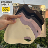 玻尿酸防晒口罩无痕护眼角女士夏季 冰丝防紫外线可水洗高颜值 薄款