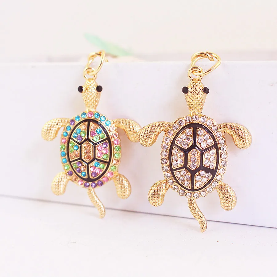 镶钻小乌龟汽车钥匙扣海龟动物挂件钥匙链工艺小礼品女友205
