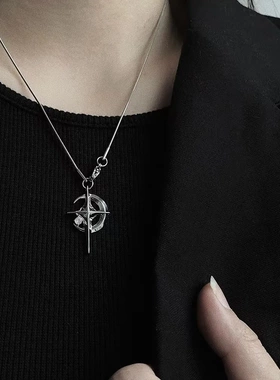 原创小众设计星系钛钢项链女冷淡风高级中性锁骨链甜酷卫衣链男