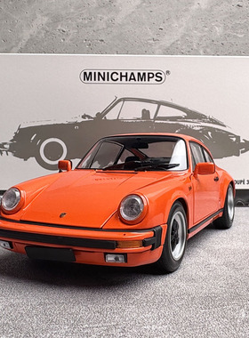 迷你切1:18保时捷911 1983 CARRERA 3.2 TARGA合金仿真汽车模型