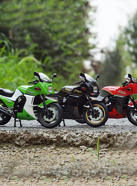 青岛社1:12川崎GPZ900R摩托车模型 仿真合金车载摆件机车收藏礼物