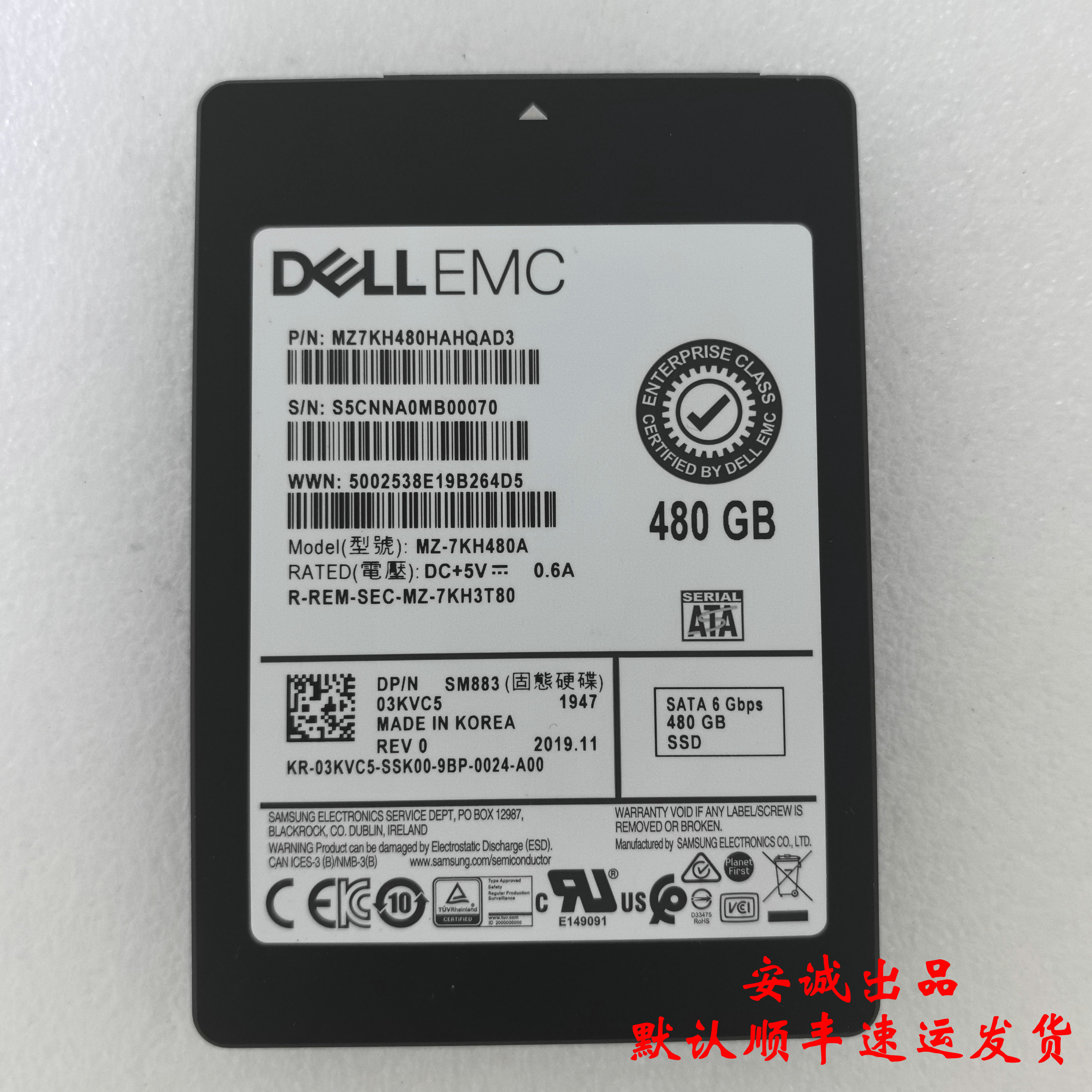 Dell03KVC5480GSSDSATA6G