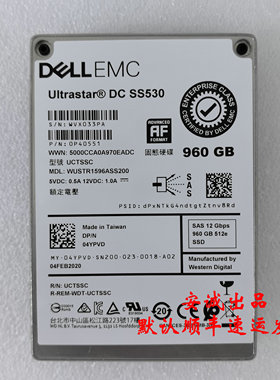 DELL 960G SAS 12G 固态硬盘 04YPVD SS530  WUSTR1596ASS200