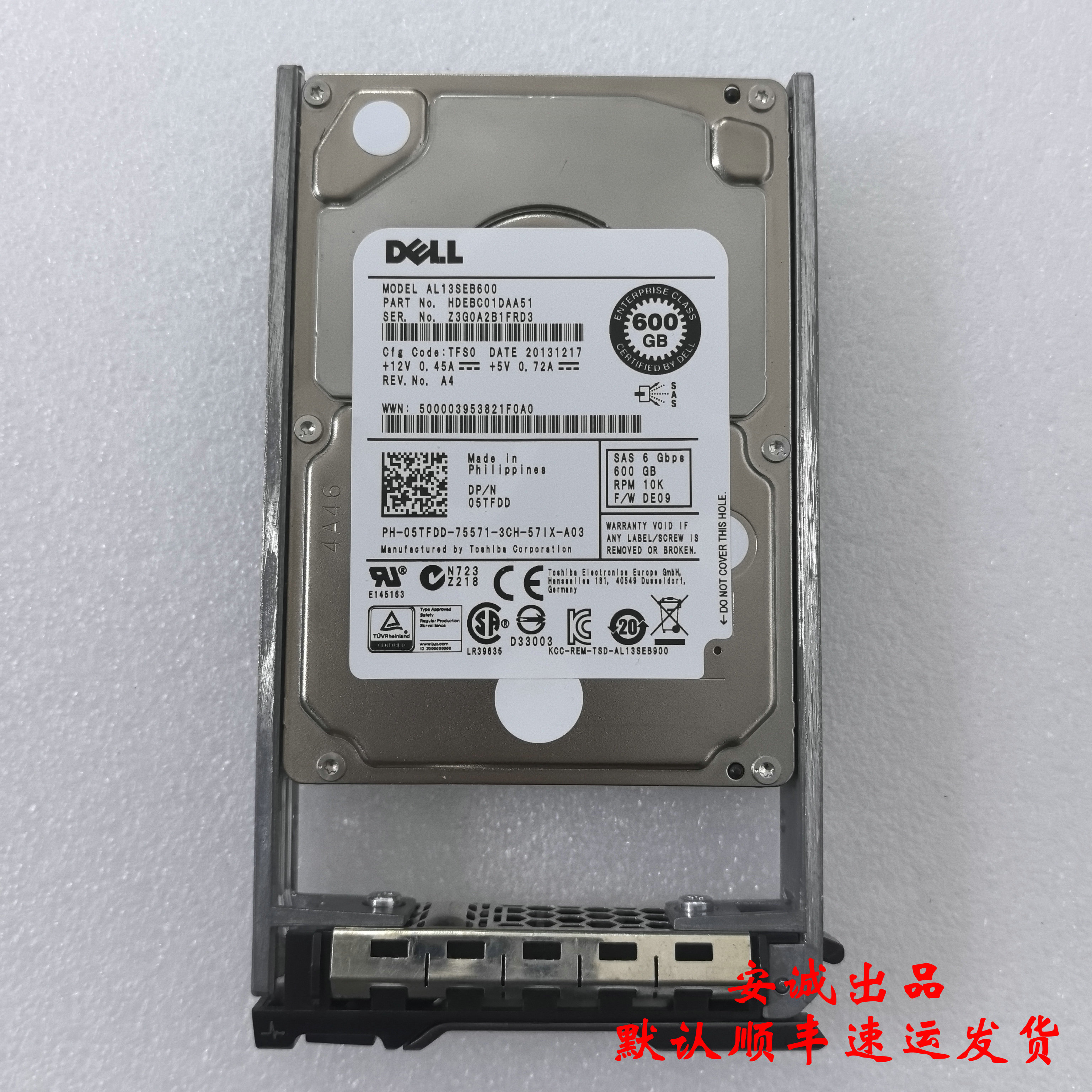 DELL/戴尔05TFDD600G10KSAS