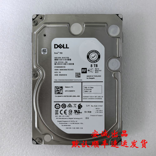 Dell 0M40TH 8T SAS 7.2K 12G 3.5 服务器硬盘 ST8000NM0185