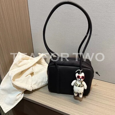 简约复古质感小众手提包腋下包