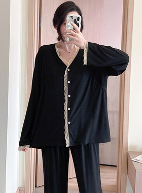 莫代尔粘纤春夏哺乳睡衣家居服