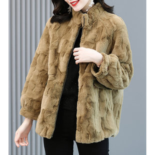 NS94羊毛发货班服原装绒棉袄纸样冬季中老年短装外套皮草羊绒类图