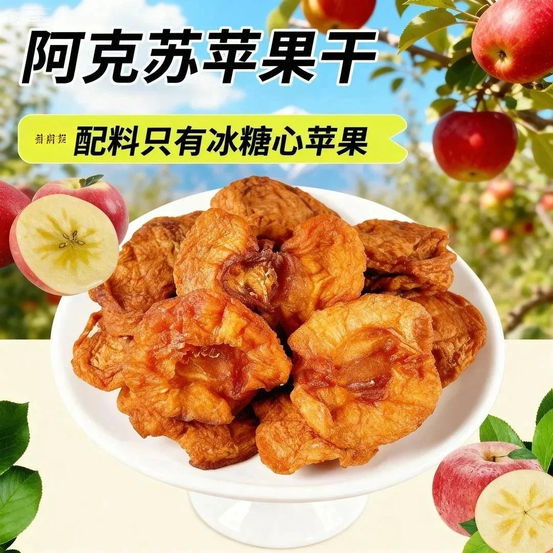 新疆阿克苏苹果干无添加糖厚切纯原味独立小包装三蒸三晒泡水