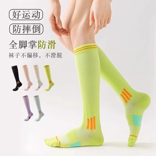 压力袜女夏季薄款压缩健身跑步
