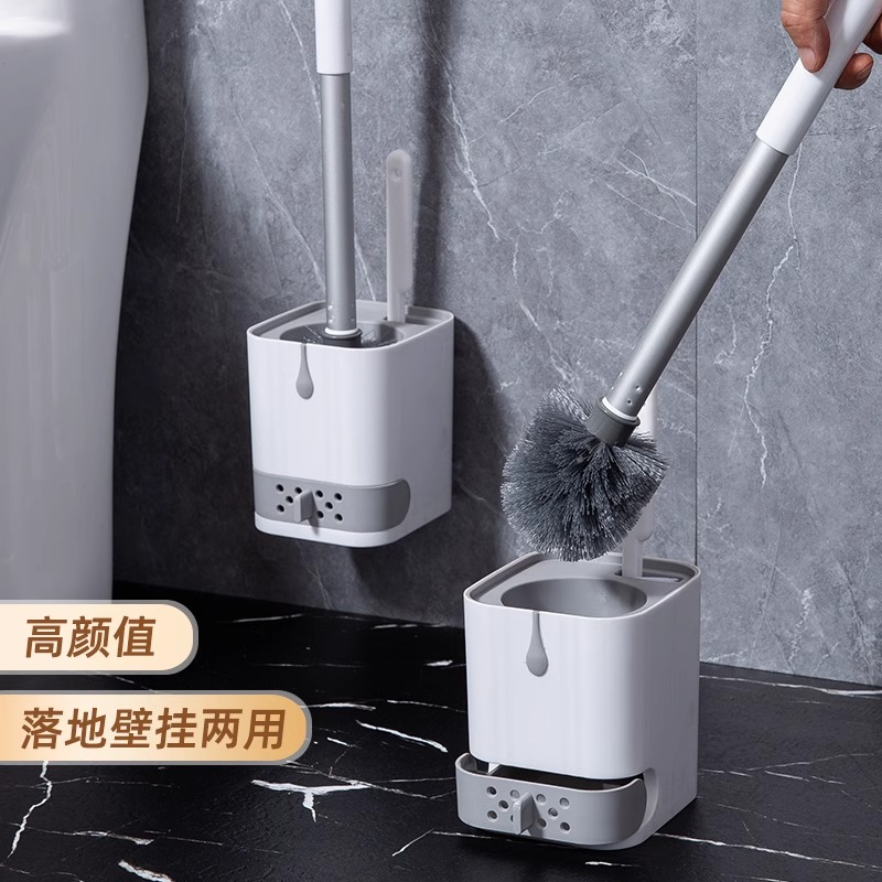马桶刷家用无死角2025新款免打孔壁挂式洗厕所刷子卫生间洗刷神器
