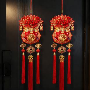 2026新款马年挂饰新年过年钱袋福字大门挂件春节氛围布置装饰用品