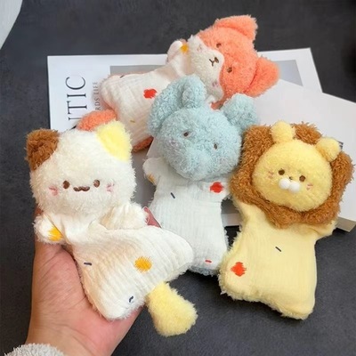 豆袋安抚玩偶猫咪海豹毛绒公仔动物手偶解压捏捏手腕垫小礼物