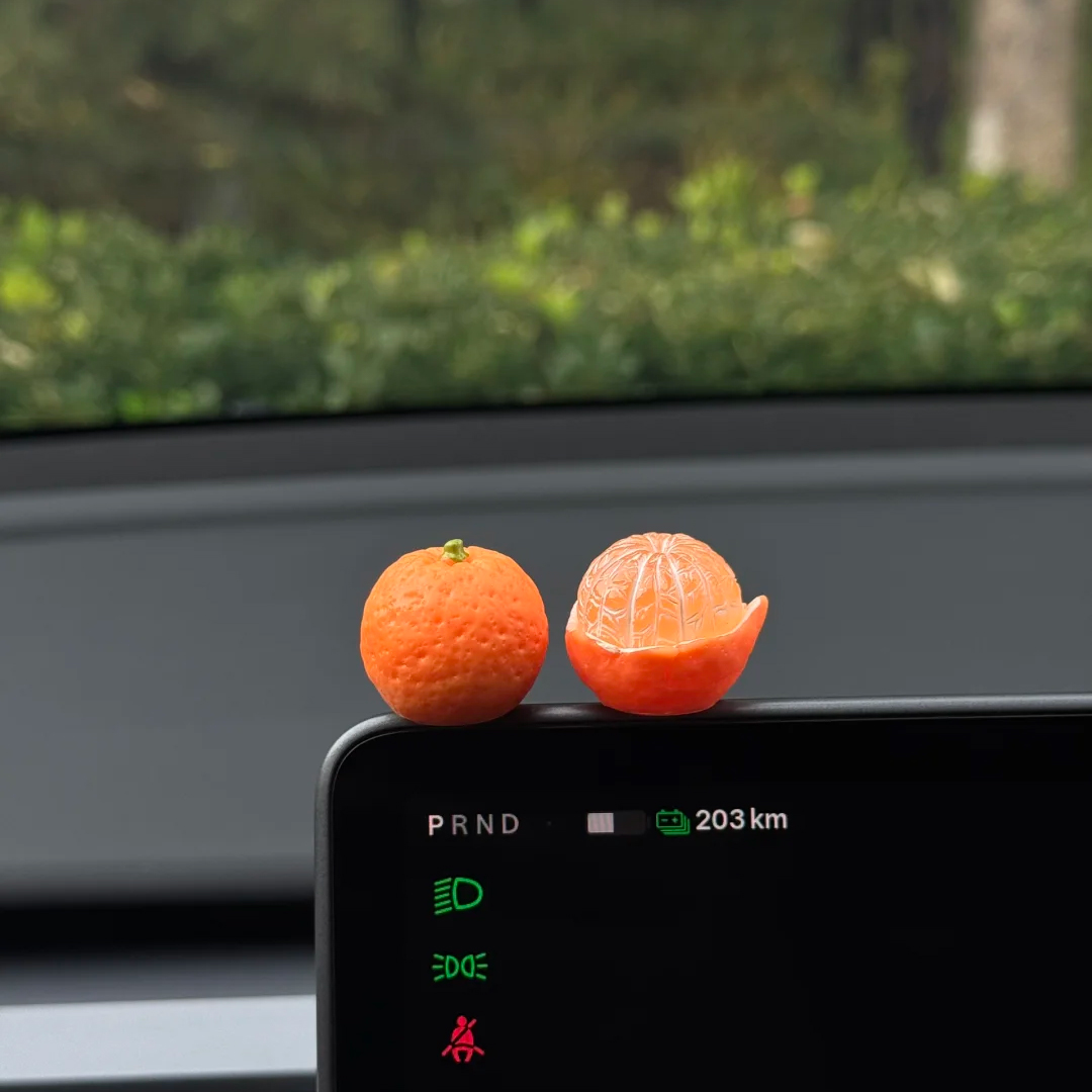 大橘大利小橘子汽车摆件