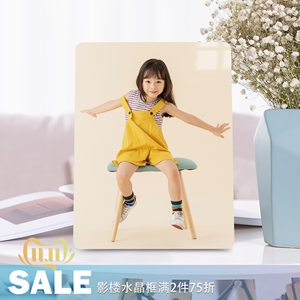 10寸婚纱照儿童宝宝韩版水晶相框定做合影洗照片加放大挂墙木版画