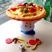 仿真厨师披萨平衡游戏儿童过家家手眼协调幼儿园教具互动益智玩具