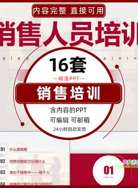 销售人员技巧培训PPT课件价格谈判陌生拜访业务成交交流沟通技巧