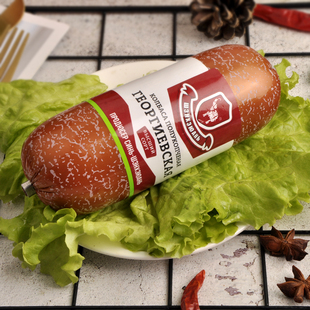 伏特加下酒菜 350克野餐即食品 俄罗斯风味大雪花香肠 纯肉香肠