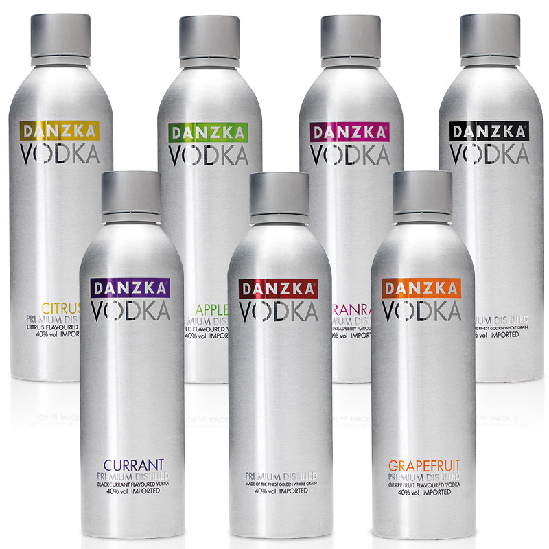 原装俄罗斯进口丹尼斯伏特加 danzka vodka洋酒 金属铝瓶1升装