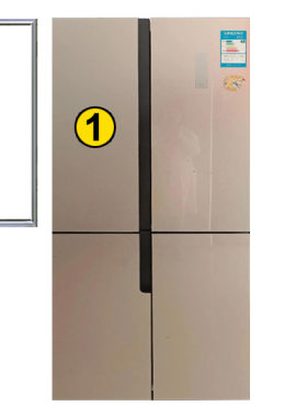 容声Ronshen四门冰箱密封条门缝胶条BCD-449WRK1FPG原厂青岛发货