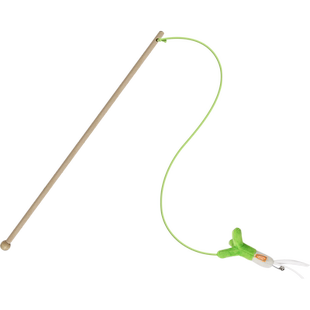 田田猫木杆长杆钓鱼猫薄荷铃铛耐咬逗猫棒幼猫玩具自嗨解闷质量好