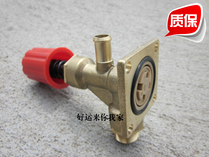 黑猫熊猫高压清洗机洗车机刷车泵55型58型四孔铜方头自动阀调压阀