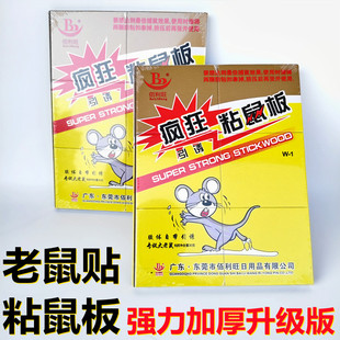 佰利旺老鼠粘贴强力粘鼠板强力胶黏粘大老鼠家用扑捉器驱捕鼠神器