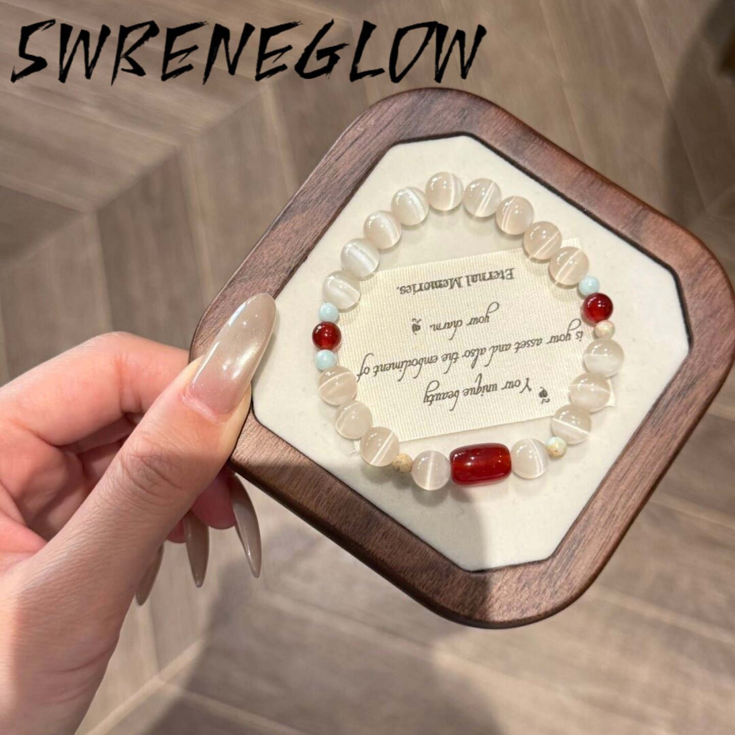 天然红玛瑙手串孔雀玛瑙手链女款招财猫眼水晶手串礼物转运珠上岸
