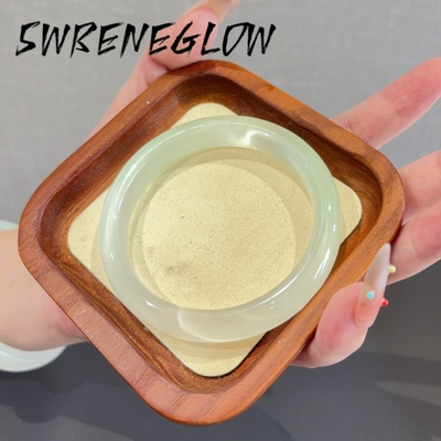 半山半水猫眼石玉镯清透显白月光手镯绿色高冰透荔枝冻小众礼物