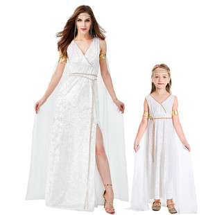 万圣节服装cosplay埃及艳后成人公主长裙古希腊雅典娜女神亲子装