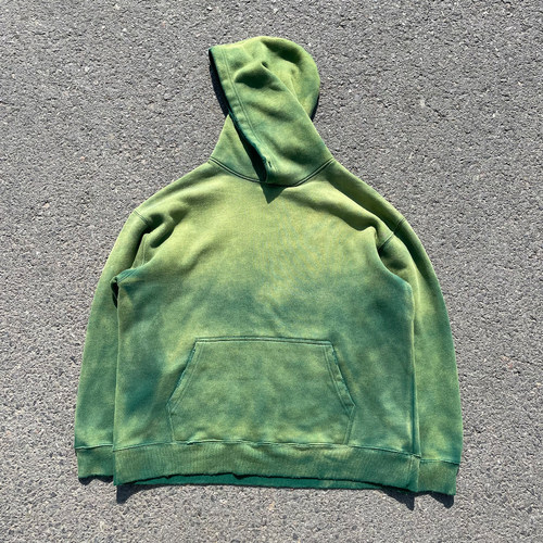 清仓处理！设计艺术感渐变色VINTAGE美式复古情侣纯色连帽卫衣