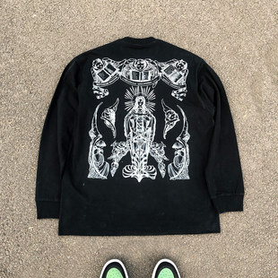 T恤情侣装 王有病工作室 design欧美中性风长袖 Line 重磅260G