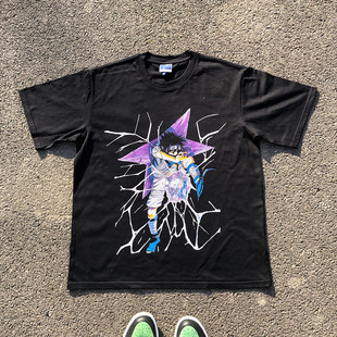 Anime 王有病工作室 品质实拍 原创百元 elements潮流重磅T恤半袖