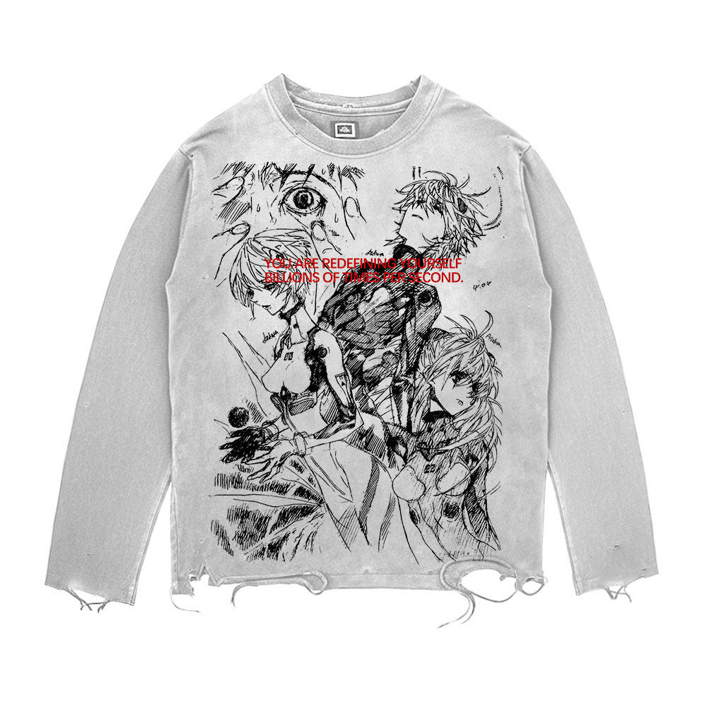 王有病工作室！VINTAGE美式复古亚文化动漫高级感慵懒风长袖T恤,服饰配件/皮带/帽子/围巾,袖扣,淘宝优惠券,粉丝福利购,淘宝优惠卷