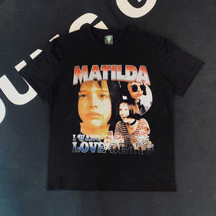 短袖 王有病工作室 复古oversize怀旧电影情侣装 美式 T恤 重磅260G