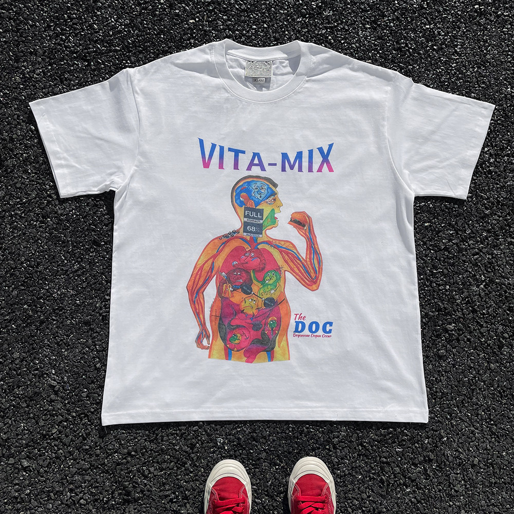 large size人体构造tee短袖t恤