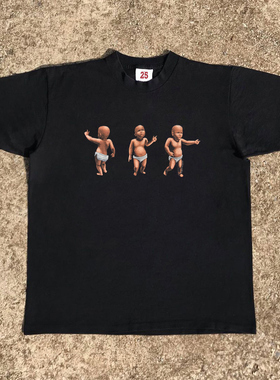 王有病工作室 220G 透气正肩版！嘻哈raper小众情侣那你们半袖T恤