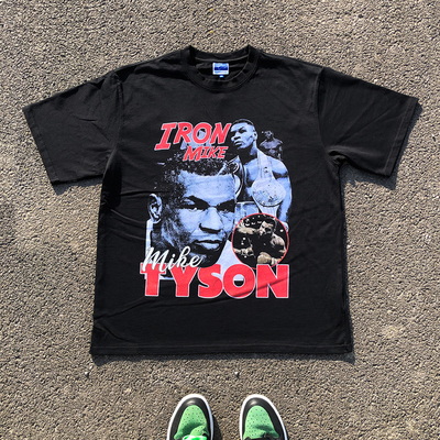 王有病工作室 重磅260G！Mike Tyson T-shirt泰森海报短袖T恤潮流