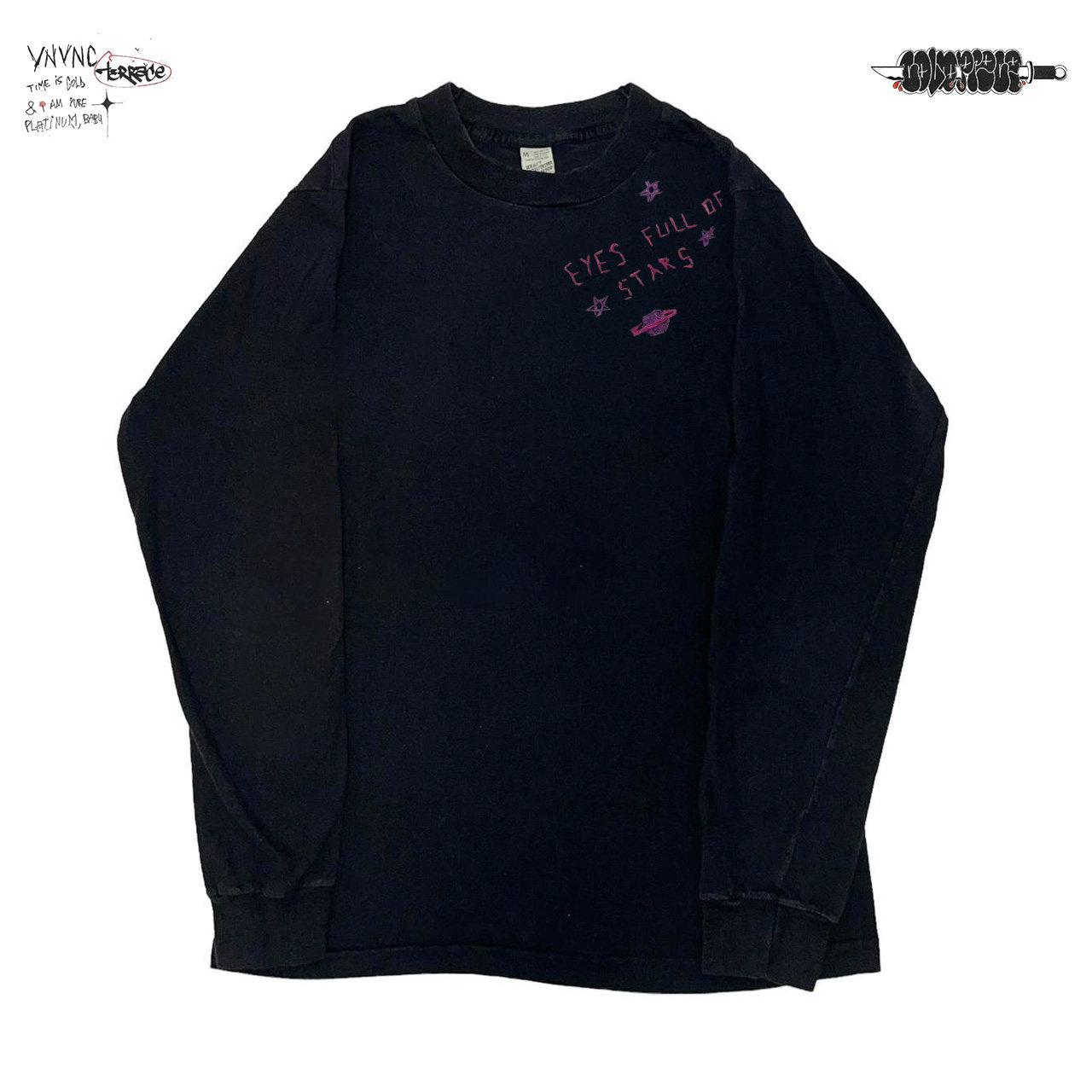 清仓款！vintage重磅复古领口英文高级感情侣长袖T恤上衣加大码,服饰配件/皮带/帽子/围巾,口袋巾,淘宝优惠券,粉丝福利购,淘宝优惠卷