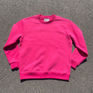 清仓款 彩色高级感重磅ins小众设计感多巴胺套头圆领卫衣情侣款