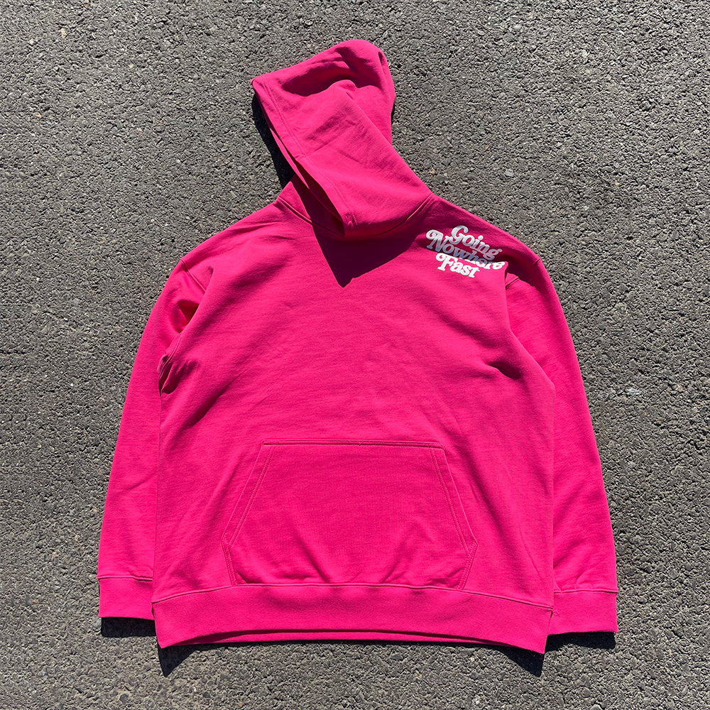 清仓款！小众设计感肩膀特殊位置发泡字母糖果色情侣连帽卫衣学生