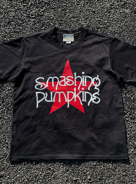 王有病工作室 重磅260G！Smashing pumpkins碎南瓜乐队短袖T恤