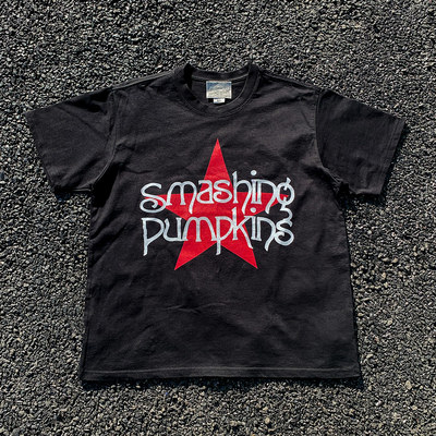 王有病工作室 重磅260G！Smashing pumpkins碎南瓜乐队短袖T恤