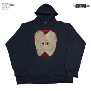 连帽卫衣 复古男女款 清仓款 手绘苹果颓废风丧系oldschool美式