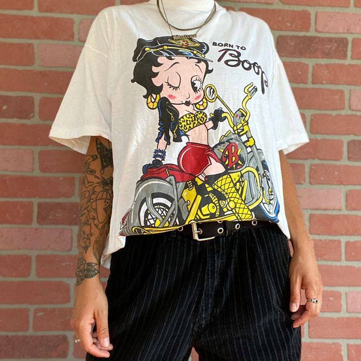 王有病工作室！贝蒂小姐美式复古卡通高级感短袖T恤慵懒风情侣装,服饰配件/皮带/帽子/围巾,袖扣,淘宝优惠券,粉丝福利购,淘宝优惠卷