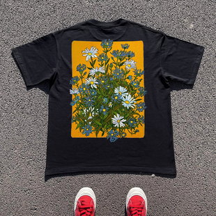 街头原宿风短袖 美式 T恤男女宽松oversize 重磅260G 王有病工作室