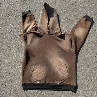 重磅清仓 OLDSCHOOL美式复古做旧水洗高级感卫衣慵懒风情侣上衣