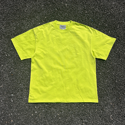 王有病工作室 重磅260G！高级感彩色oversize小众短袖T恤纯色百搭